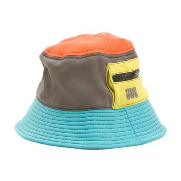 NEW UGG Men's All Weather Bucket Hat Grey Multi 462tn - Picture 2 of 3